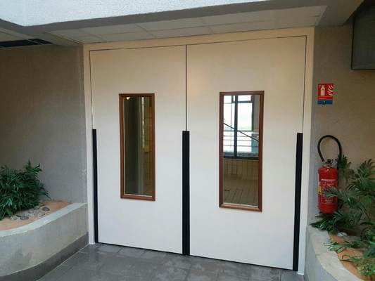 Porte bois coupe-feu asservie DAS