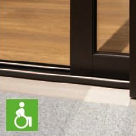 Seuil extra plat de baie coulissante pour accès PMR