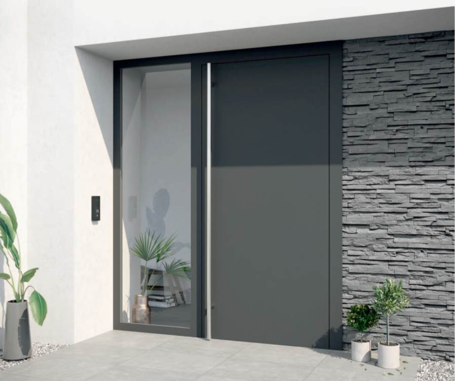 Porte d'entrée alu Schüco