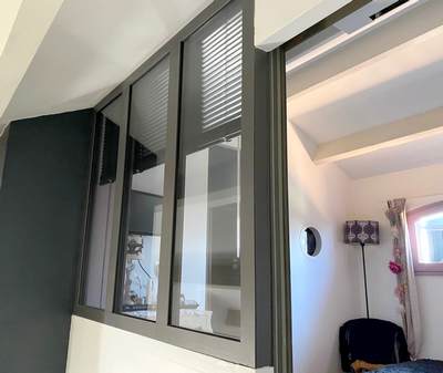 Verrière pour mezzanine en aluminium